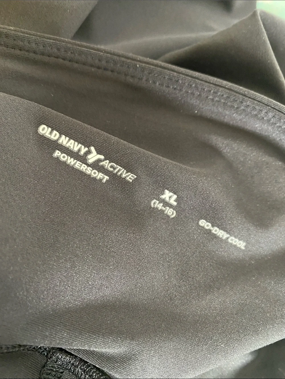 Old Navy Active Powersoft Solid Black Athletic Skort